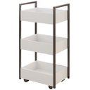 Ver imagem 1 de Carrinho Organizador Multiuso 3 Cestos Bp 50 Cm Lais Branco Eratto Moveis