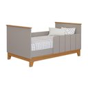 Ver imagem 5 de Berço Americano 2 em 1 100% MDF para Colchão 130x70cm Multimóveis Crper-BER002 Madeirado/Bege