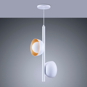 Luminária Pendente Jabuticaba Noruega 2 Lâmpadas para Sala de Jantar Mesa Balcão Bivolt:branco/110v/