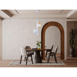 Luminária Pendente Jabuticaba Noruega 2 Lâmpadas para Sala de Jantar Mesa Balcão Bivolt:branco/110v/ - 3