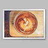 Quadro Cozinha Café Capuccino - 45x30cm - Moldura Padrão Branco - 1