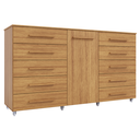 Ver imagem 1 de Cômoda Multiuso 10 Gavetas 1 Porta Ferrari com Rodízios