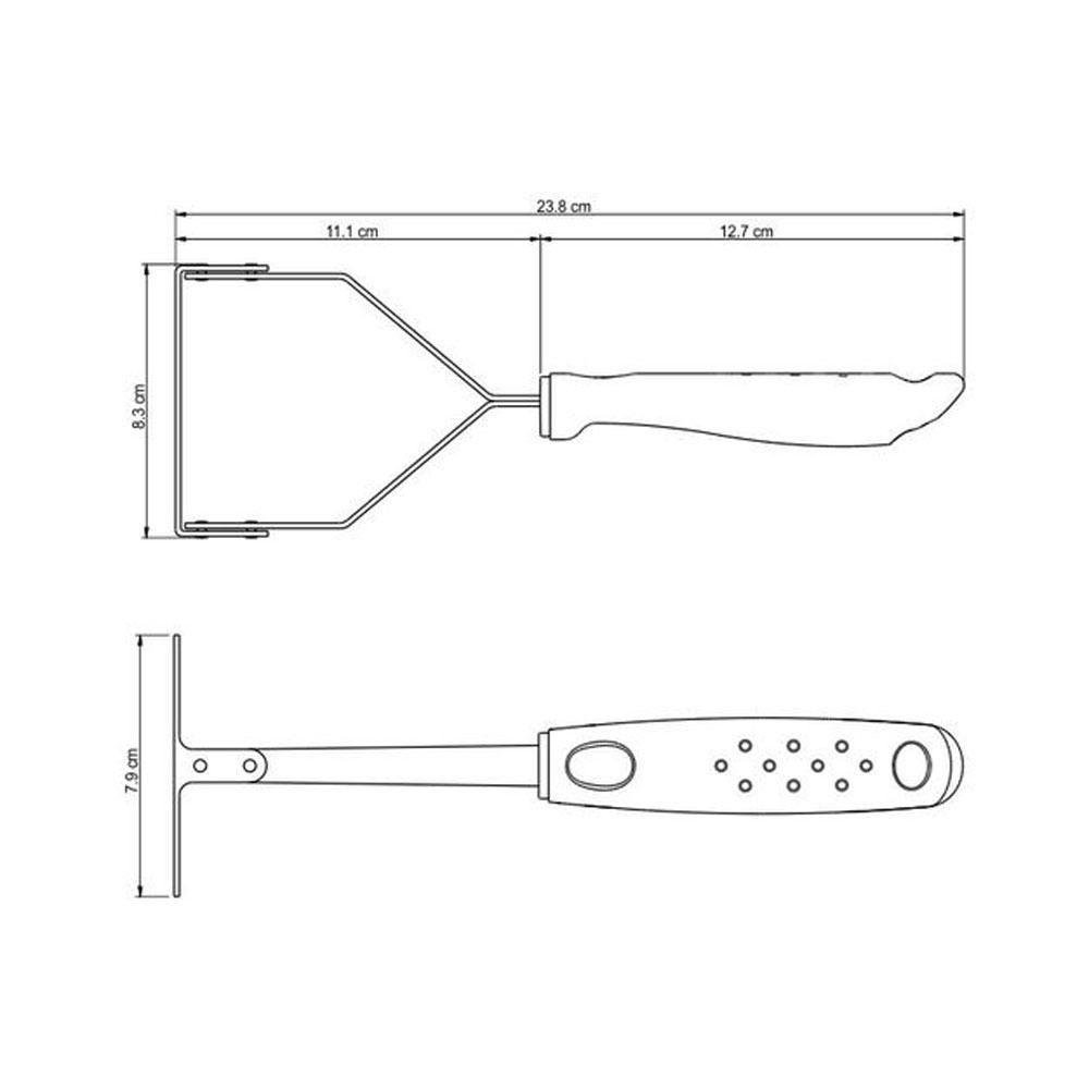 Amassador Esmagador de Batatas e Feijão Manual Utilitá em Aço Inox - Tramontina 25655100 - 3