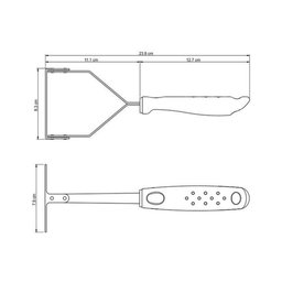 Amassador Esmagador de Batatas e Feijão Manual Utilitá em Aço Inox - Tramontina 25655100 - 3