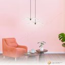 Ver imagem 3 de Luminária Pendente Águia Gaivota Pássaro Preto Acrílico Moderno Led 3 Cores Multicor 12w Bivolt