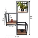 Ver imagem 5 de Prateleira Nicho 3 Módulos Parede Mdf Amadeirado