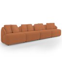 Ver imagem 2 de Sofá 4 Lugares para Sala de Estar Living 308cm Arlo F04 Bouclê Terracota Tc-10051 - Lyam Decor