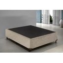 Ver imagem 1 de Base Box Lobbox Casal 1,38 X 1,88 X 0,28 Suede Amassado Bege