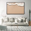 Ver imagem 3 de Quadro Decorativo Beira Mar Com Moldura e Sem Vidro 100X160