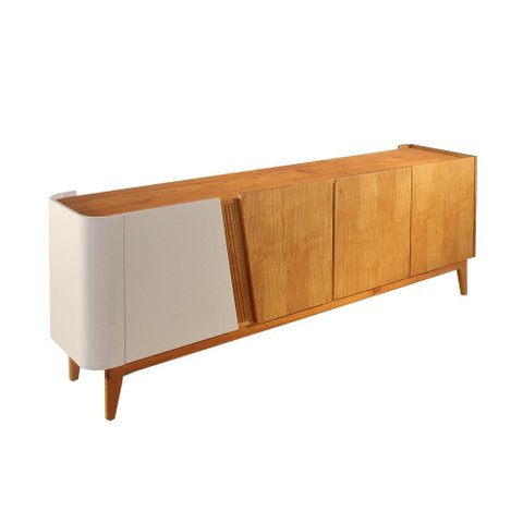 Buffet Rubia - Madeira Maciça 2,00m com 4 Portas - Távoli Decor