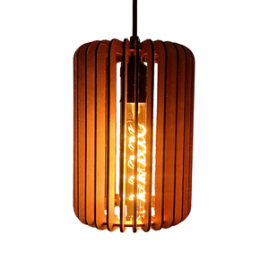 Luminária Pendente Circular Mdf