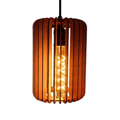Luminária Pendente Circular Mdf