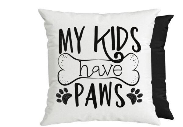 ALMOFADA BELCHIOR QUADRADA LUDIC PETS PRETO BRANCO UNISSEX - UN - BRANCO-PRETO-OSSO - 1
