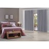 Cortina Bella Janela Blackout Longo 360x250 Trento Geométrico Tecido Brilho - Un - Taupe - 1