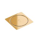 Ver imagem 2 de Ralo Click Banheiro Quadrado 10x10 Dourado Gold Brilhante