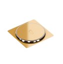 Ver imagem 3 de Ralo Click Banheiro Quadrado 10x10 Dourado Gold Brilhante