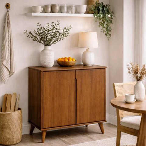 Armario Aparador Buffet 2 Portas Caixotin Imperium Cinamomo