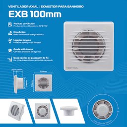 Exaustor para Banheiro Ventisol 220v 100mm - 2