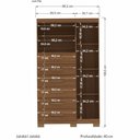 Ver imagem 3 de Multi Cômoda Marbella 1 Porta 6 Gavetas Pés Jatobá