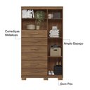 Ver imagem 5 de Multi Cômoda Marbella 1 Porta 6 Gavetas Pés Jatobá
