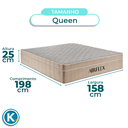Ver imagem 2 de Colchão Queen Molas Ensacadas D33 Airflex Colchões 158x198x25