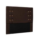 Ver imagem 1 de Cabeceira Cama Box Solteiro 90cm e Recamier Gênova Suede Café S04 - D'Rossi