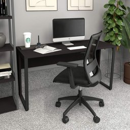 Escrivaninha Industrial 1,35m Tampo 30mm Pre Pés Metal F5 - 2