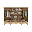 Ver imagem 5 de Cômoda Infantil 125cm 2 Portas com Vidro e 4 Gavetas Ternura Multimóveis Mp4480 Madeirado/branco