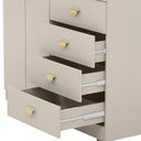Ver imagem 7 de Cômoda para Quarto com Espelho 2 Portas 4 Gavetas 120cm Tulsa V01 Fendi - Lyam Decor
