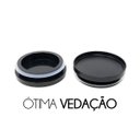 Ver imagem 4 de Pote Hermético Empilhável Vidro Borossilicato Tampa Plástico Porta Mantimentos Alimentos 1200ml