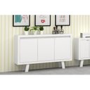 Ver imagem 4 de Balcão de Escritório ME4120 c/ 3 Portas Nogal/FendiOff - Tecno Mobili