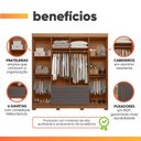 Ver imagem 5 de Guarda Roupas Casal 8 Portas 6 Gavetas Titas