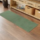 Ver imagem 1 de Passadeira Tapete Bouclé Verde Veludo 45x140cm Antiderrapante