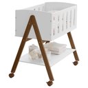 Ver imagem 1 de Mini Berço Moises Sissi Branco Eco Wood - Matic Móveis