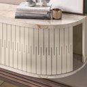 Ver imagem 4 de Rack Suspenso Algarve Tvs até 75” Calacata Off White 289136 Madetec