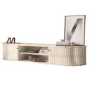 Ver imagem 1 de Rack Suspenso Algarve Tvs até 75” Calacata Off White 289136 Madetec