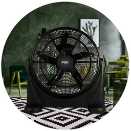 Ventilador Circulador de Ar 50cm 90w 5 Hélices Preto - 3