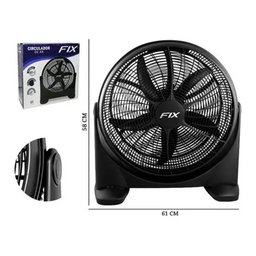 Ventilador Circulador de Ar 50cm 90w 5 Hélices Preto - 4