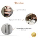 Ver imagem 7 de Armário para Escritório 3 Prateleiras e 2 Portas | Artany:carvalho/branco