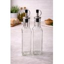 Ver imagem 1 de Conjunto 2 Porta Azeite e Vinagre Quadrado Vidro 250ml