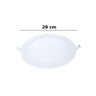 Kit 4 Painel Led Embutir Redondo Luz Neutra 4000k 24w 29cm - 3