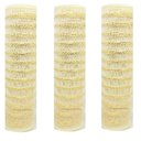 Ver imagem 1 de Kit Tela Natal Fita 25cm X 5 M Creme Fio Dourado 2 Pç
