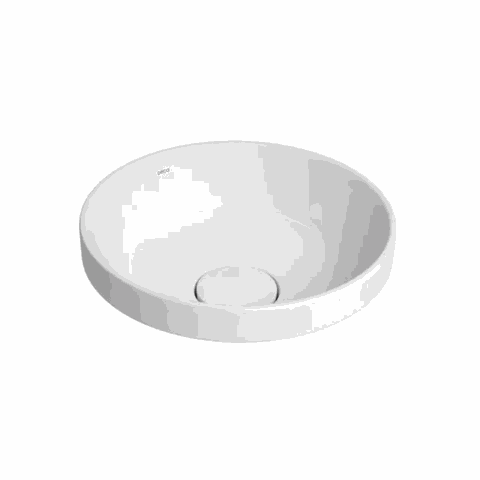 Cuba Slim Branco Sobrepor Redonda 30,0x30,0x13,5 Cm - Deca Deca Loucas