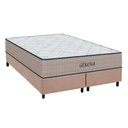 Ver imagem 1 de Cama Box King: Colchão Espuma D45 Orthoflex Genova + Base Crc Suede Clean (193x203)