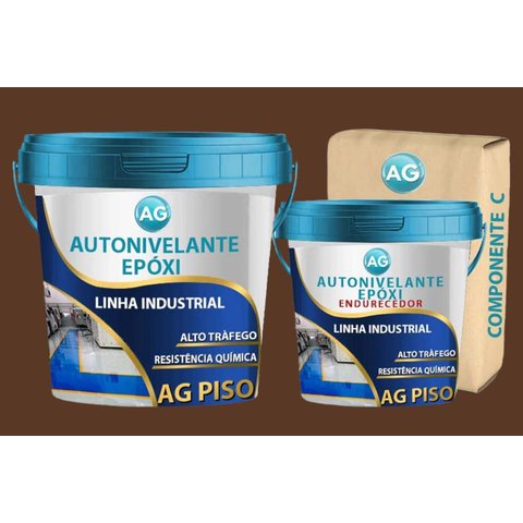 Autonivelante Industrial Marrom Noz AG - RAL8011 Resinas ag Autonivelante Industrial AG 5KG