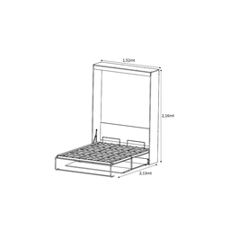 Cama Casal Retrátil Pratic Castanho/Preto - Art Panta - 4