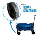 Ver imagem 4 de Carrinho Dobrável Camping Articulado Importway Iwcdcaaz Azul