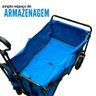 Carrinho Dobrável Camping Articulado Importway Iwcdcaaz Azul - 2