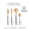 Faqueiro 24 Peças Aço Inox Kyoto Dourado e Azul Wolff - 2