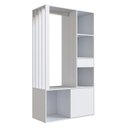 Ver imagem 3 de Guarda Roupas Closet Moderno com Cabideiro e Gaveta Branco Cor:branco